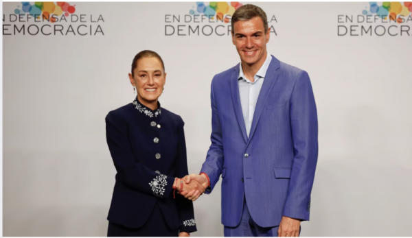 ‘Soy una mujer de paz’: Sheinbaum propone en España declaración en contra de intervención militar en Cuba